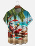 Men's Christmas Funny Graphic Short Sleeve Hawaiian Shirt